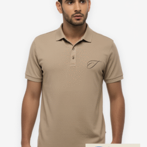Teesora Men's Khaki Polo Shirt – Earthy Tones for Everyday Wear