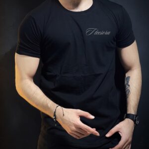 Teesora Men’s Black Round Neck T-Shirt – Soft breathable cotton with a timeless fit
