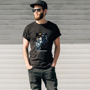 Teesora Men’s Black T-Shirt with Bold “Cool” Text – Soft cotton streetwear-style graphic tee